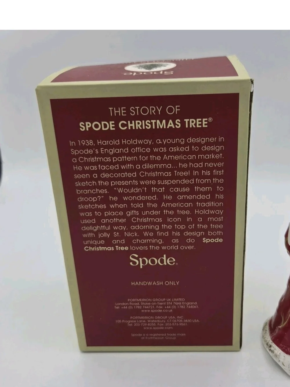 Spode Christmas Tree Red Santa Bell 5